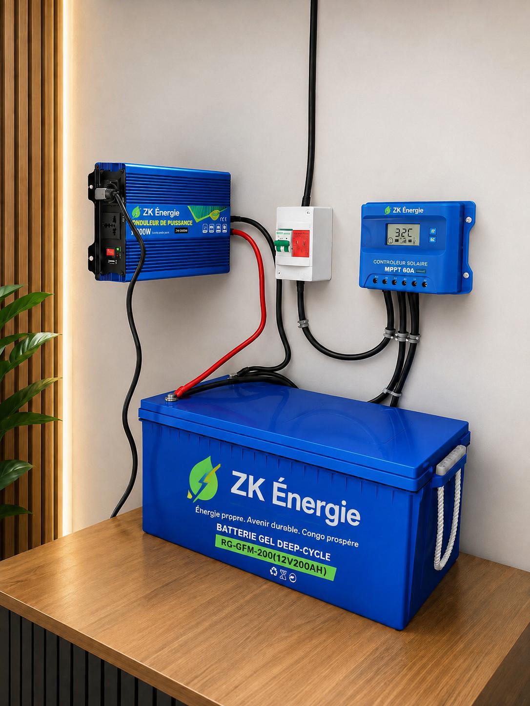 Système solaire avec batterie